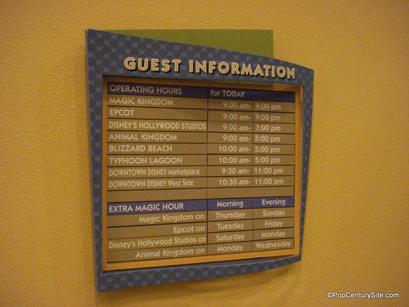 Guest info sign